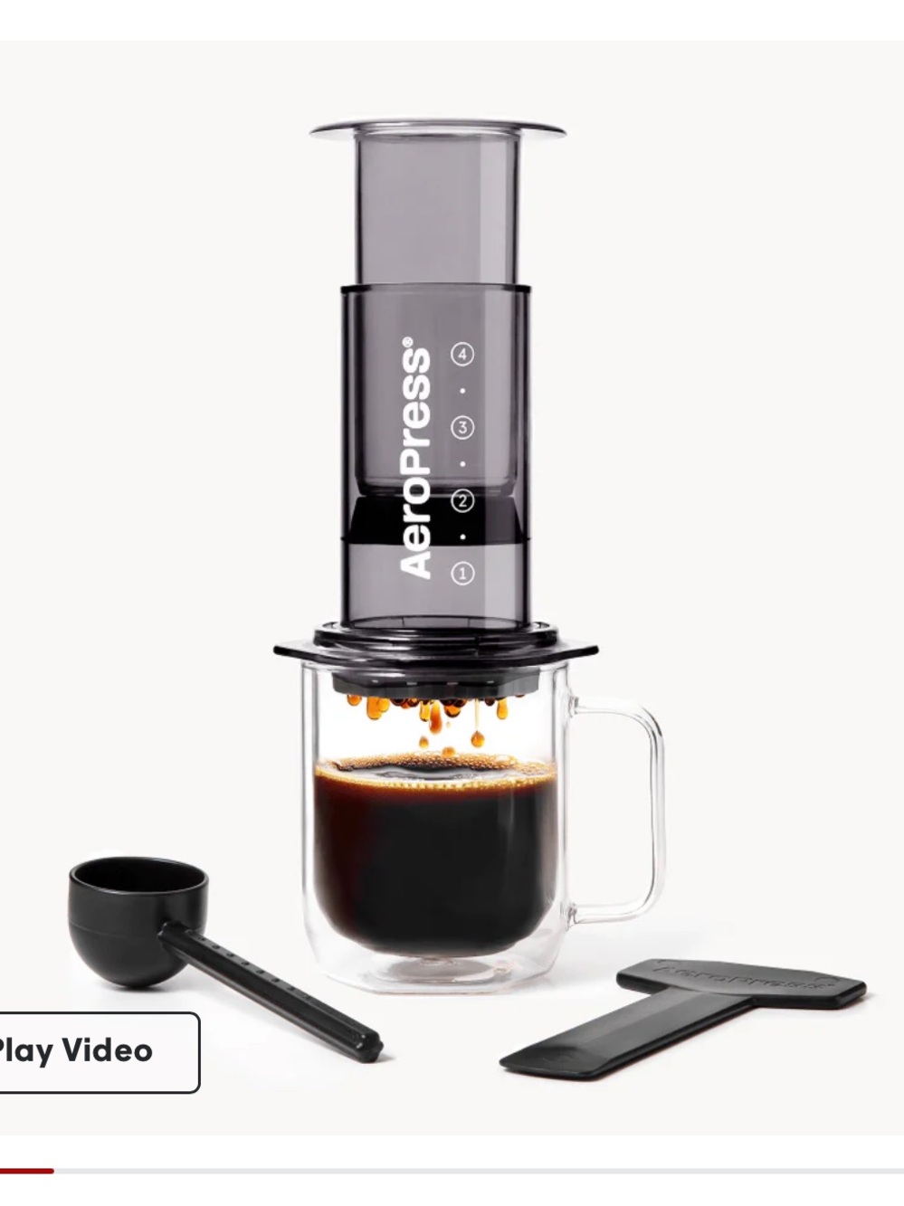 AeroPress Clear Coffee Press, All-in-One Large French Press (New)
